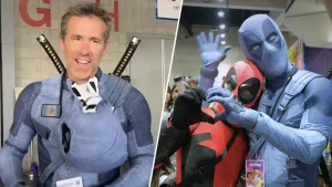 瑞安·雷诺兹变装死侍逛漫展,致谢十年老粉 瑞安·雷诺兹变装死侍逛漫展,致谢十年老粉