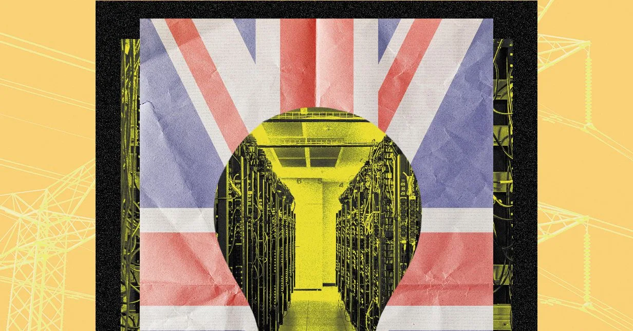 英国数据中心与电网示意图