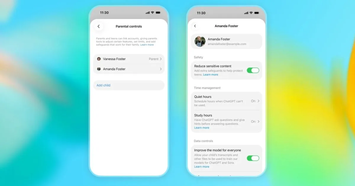OpenAI 推出的 ChatGPT 青少年版界面
