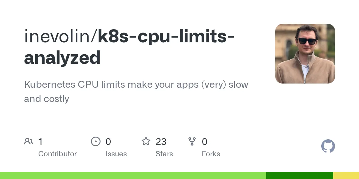 Kubernetes 里设了 CPU 限制,你的应用可能比想象中慢得多
