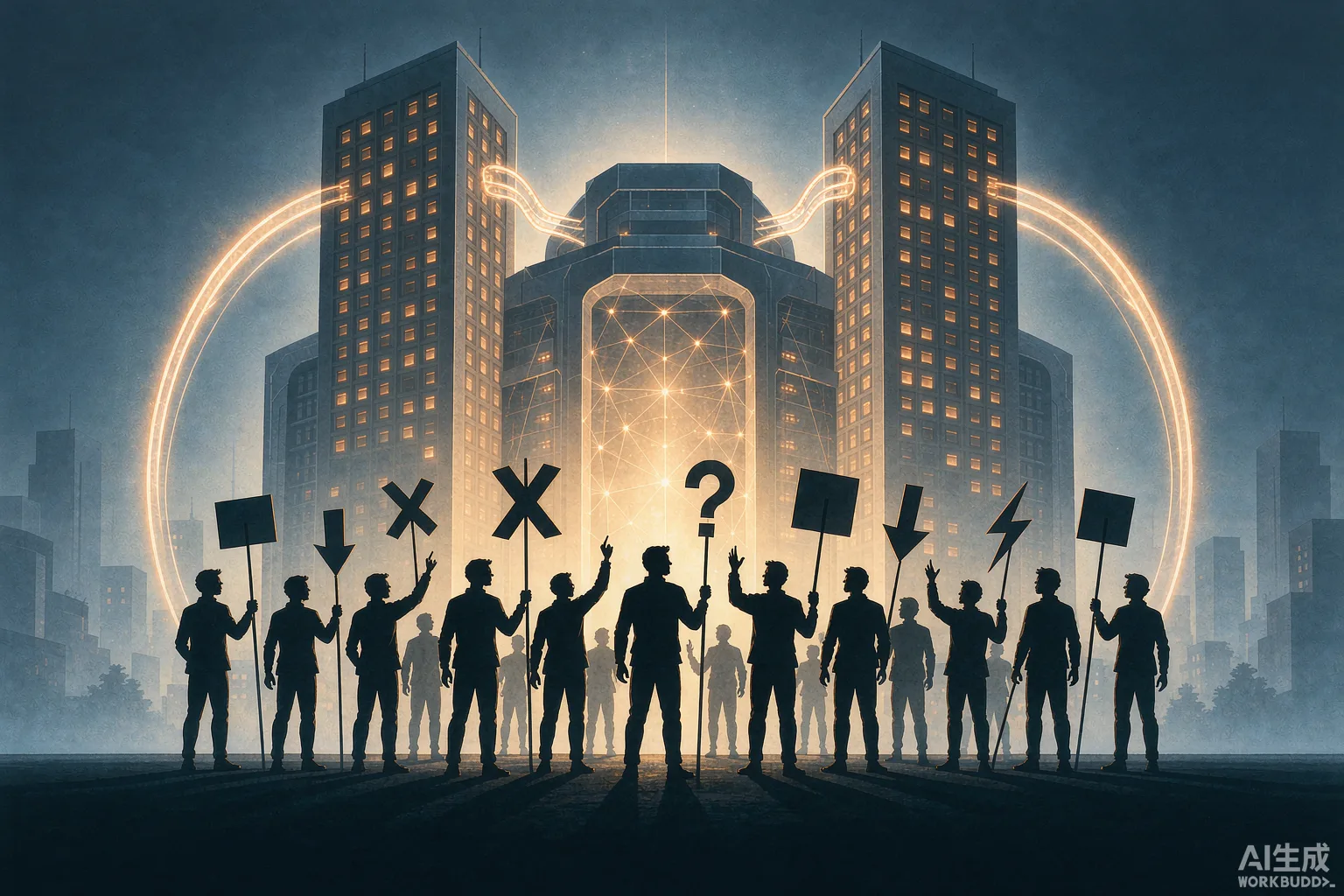 反AI示威概念图