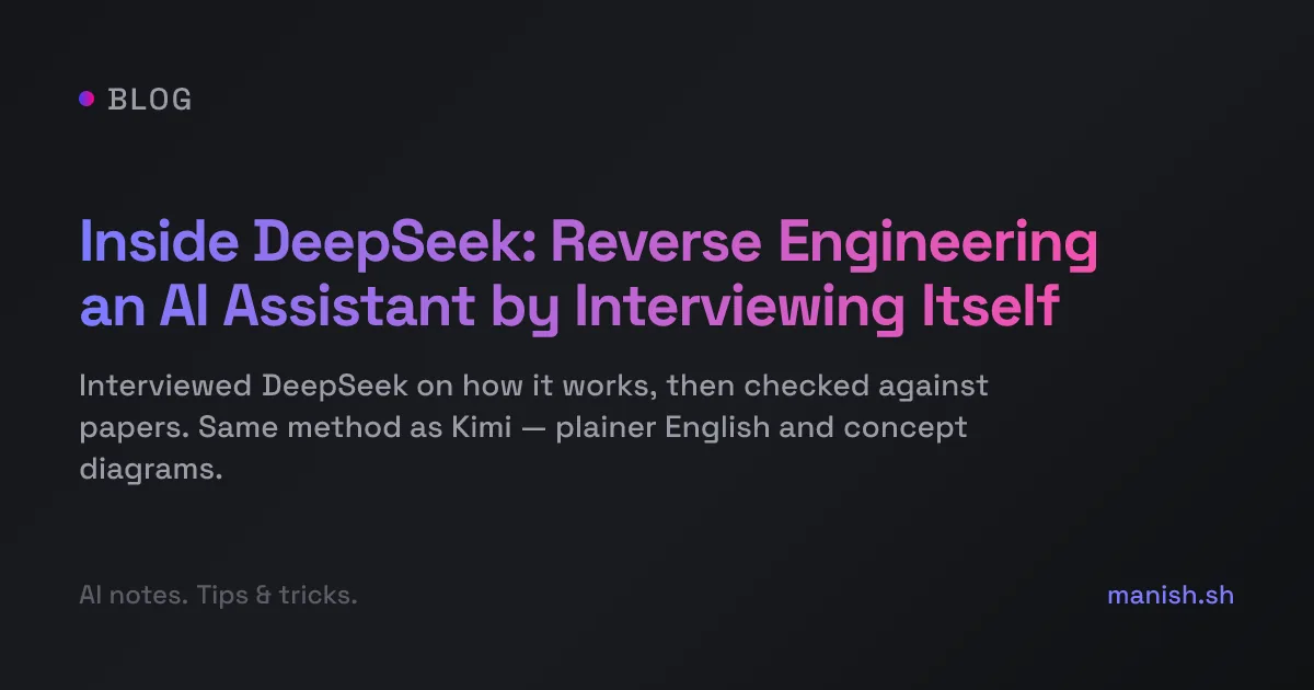 不拆权重也能看清模型:用自我访谈逆向 DeepSeek