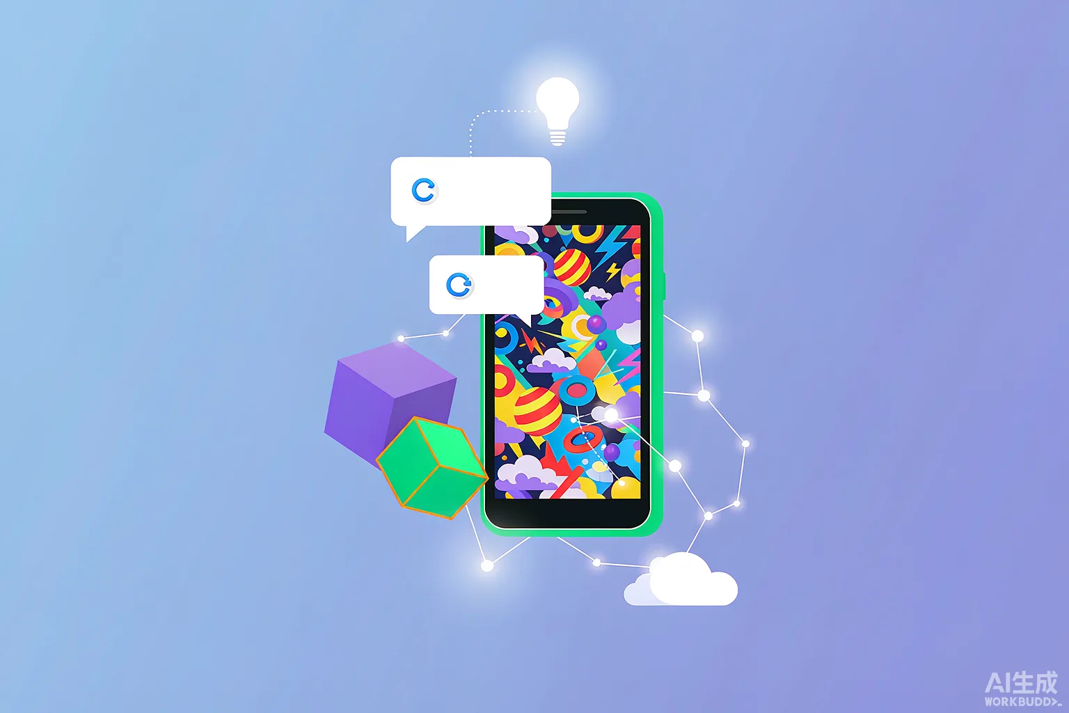 Meta Pocket 应用生成的互动小游戏概念图