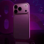 iPhone 18 Pro 概念图（紫色调带巨大18字样）