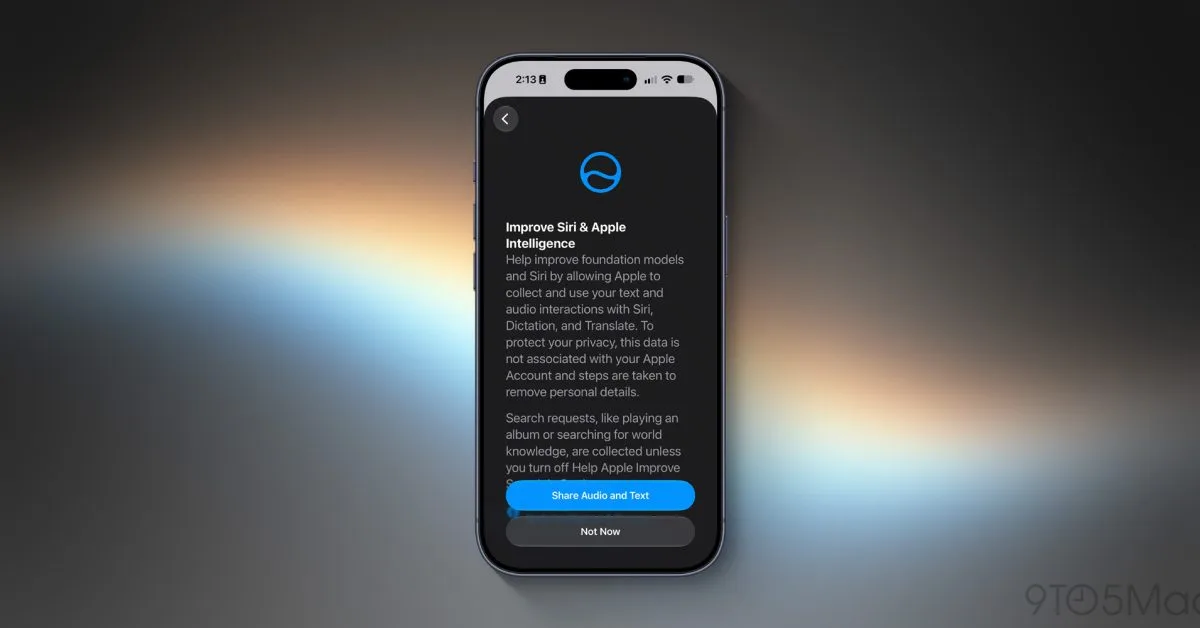 iOS 27 亮新开关：你的 Siri 对话要训练苹果大模型