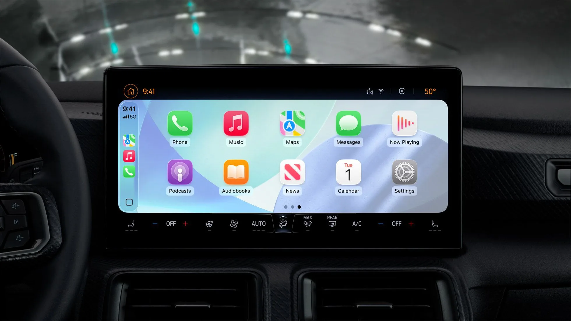CarPlay 车载界面示意