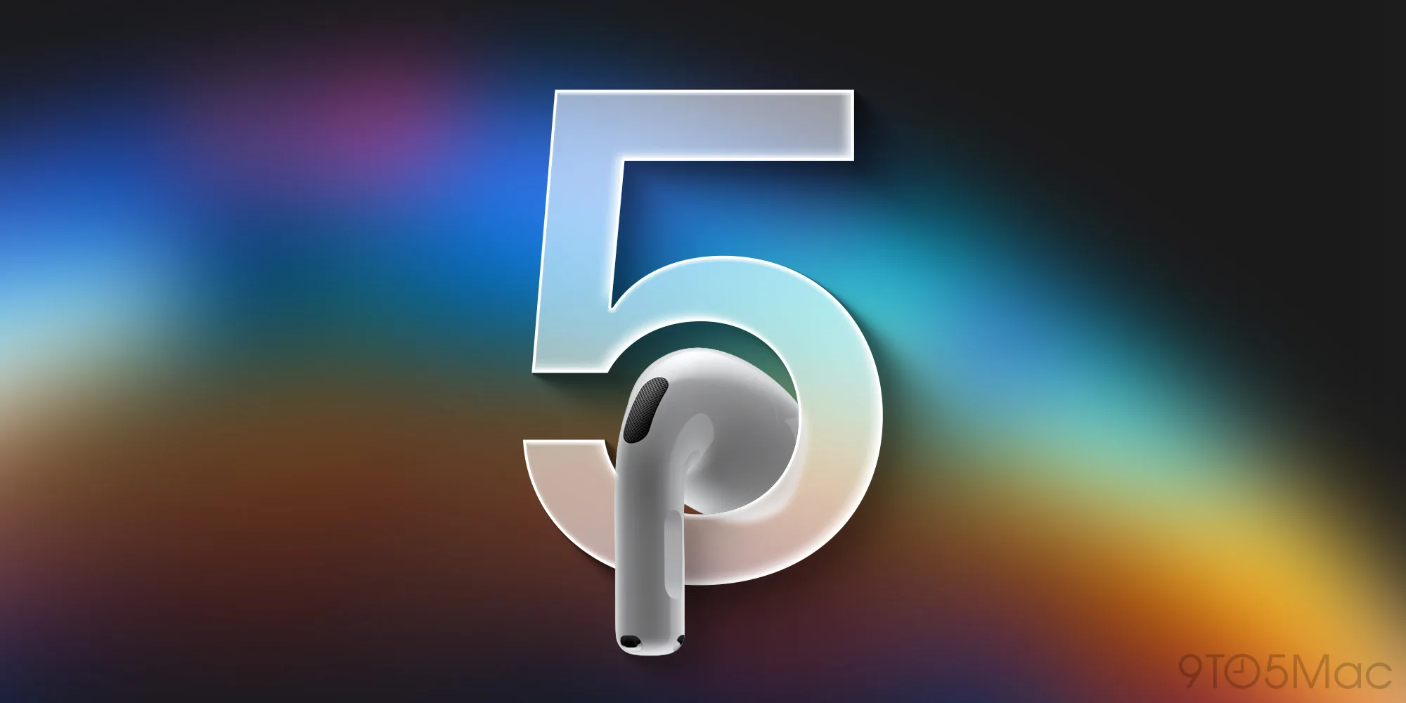 AirPods 5 的渲染示意图