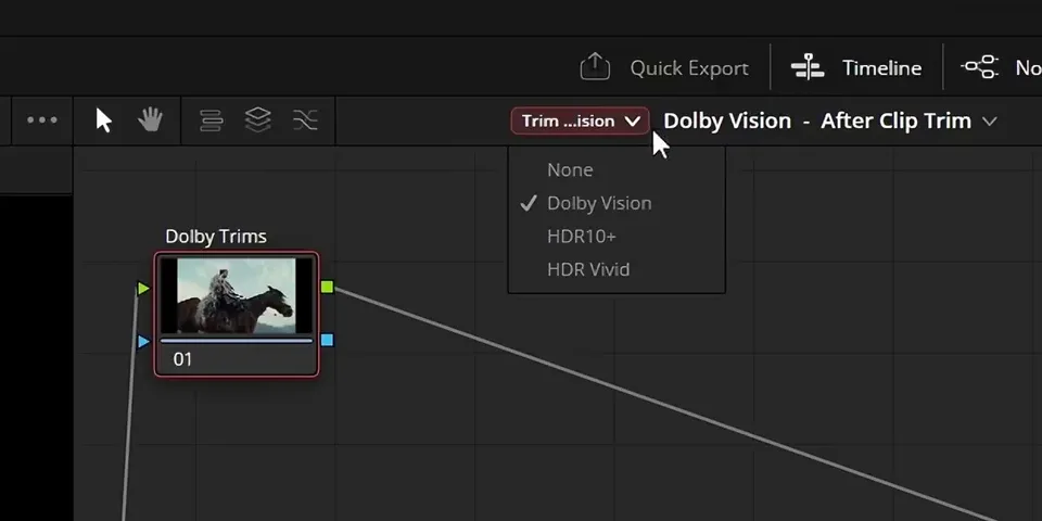 DaVinci Resolve 21.1 调色界面