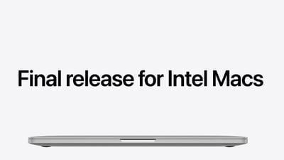 苹果结束对 Intel Mac 的软件更新支持