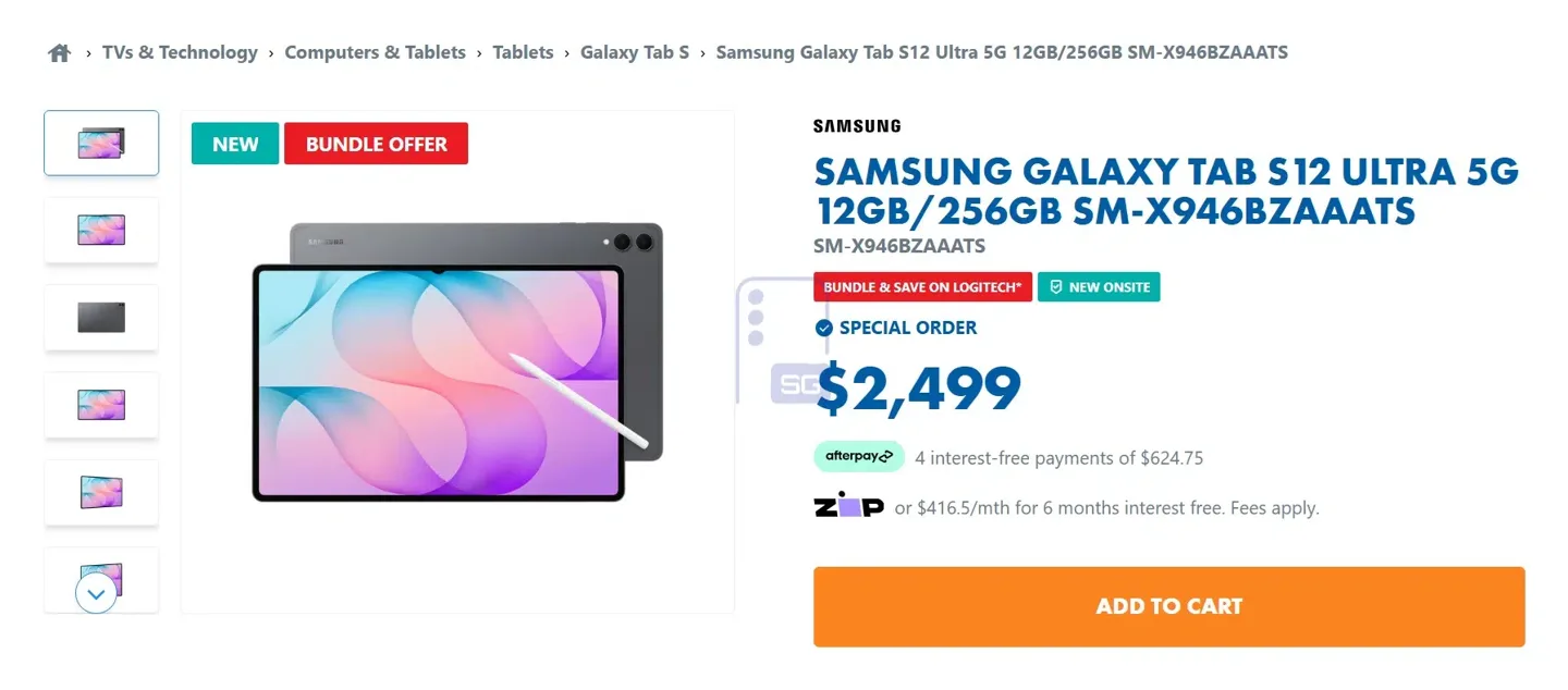 图片来源:IT之家 Galaxy Tab S12 系列规格一览