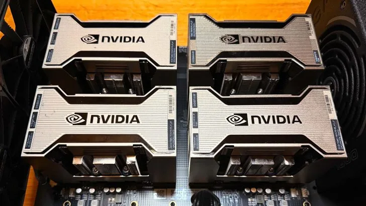 图片来源:IT之家 4 张 Tesla V100 组成的 NVLink 集群