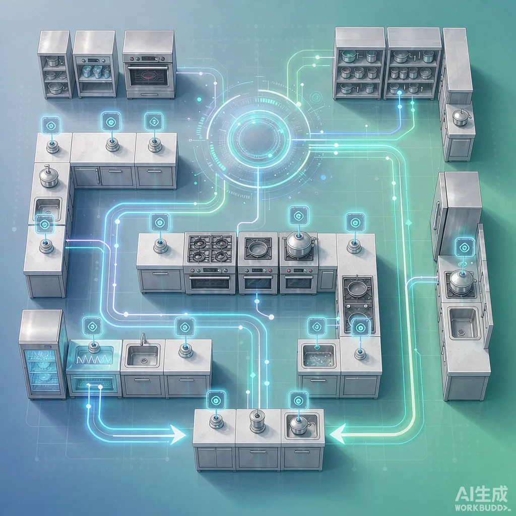 浙江外卖后厨AI巡检示意