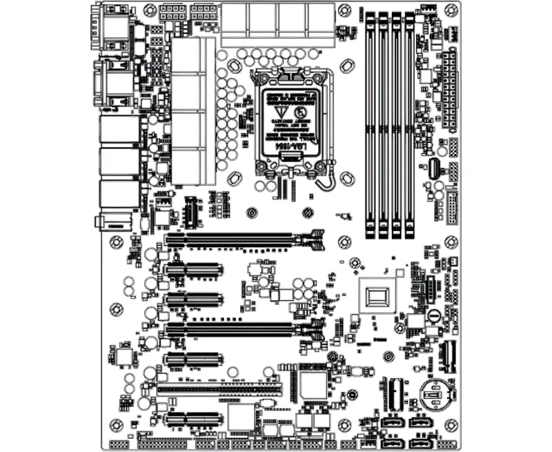 图片来源:IT之家 德晟达 M26-NVLS-ATX09 主板