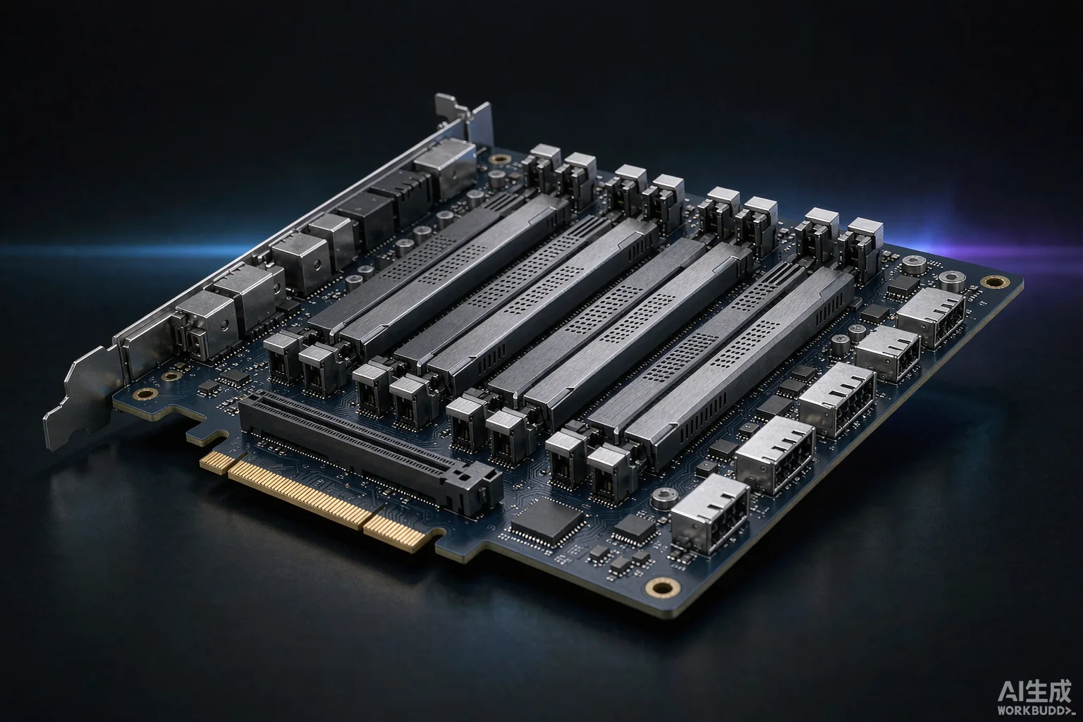 图片来源:IT之家 / MINISFORUM 铭凡 ESP4B PCIe 扩展卡